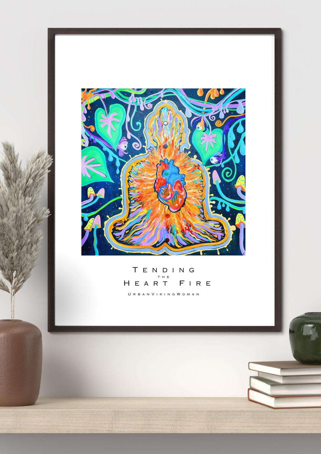 Tending the Heart Fire A2 Art Print