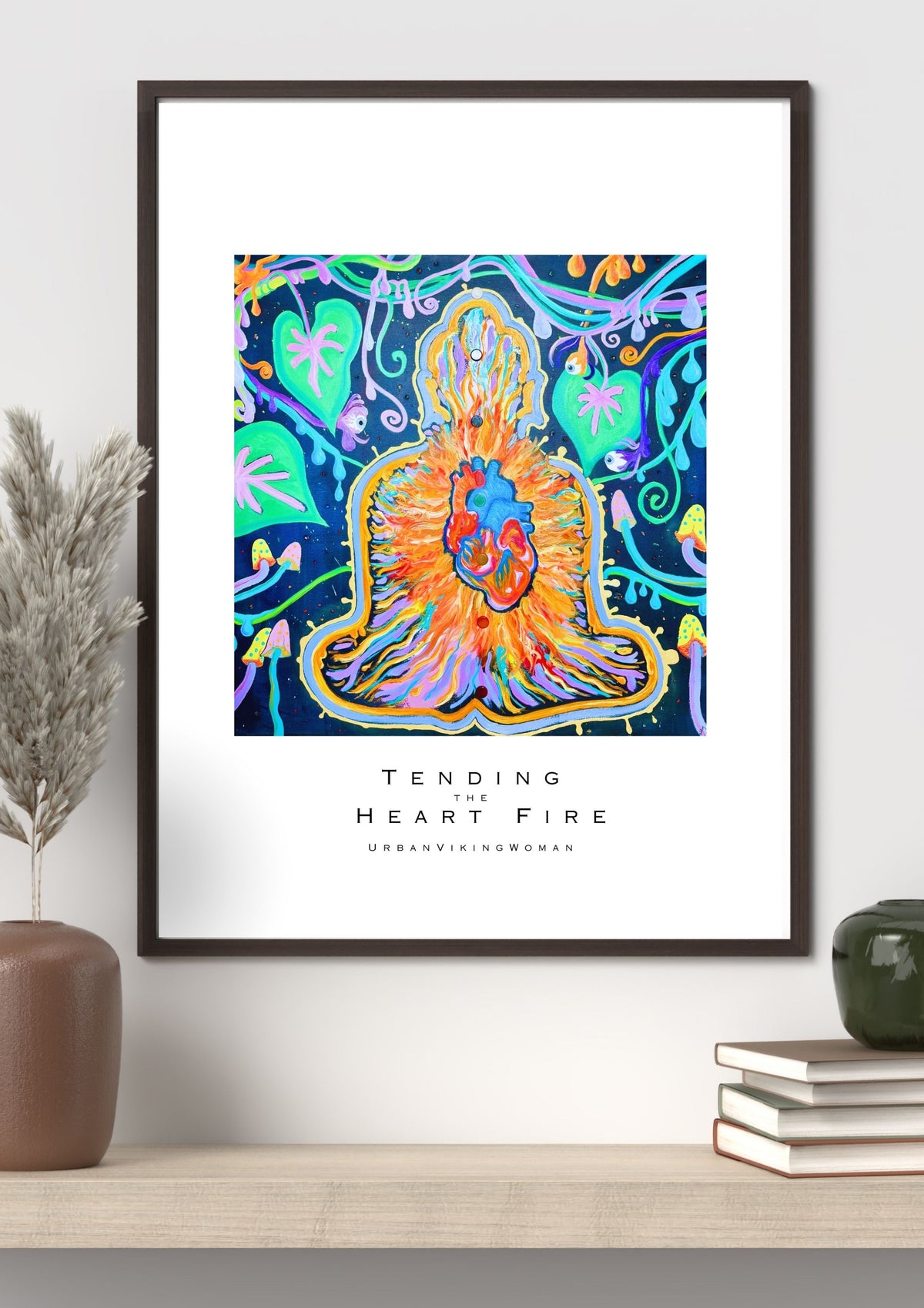 Tending the Heart Fire A2 Art Print