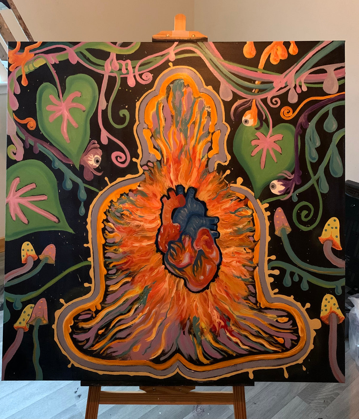 Tending the Heart Fire Original Painting