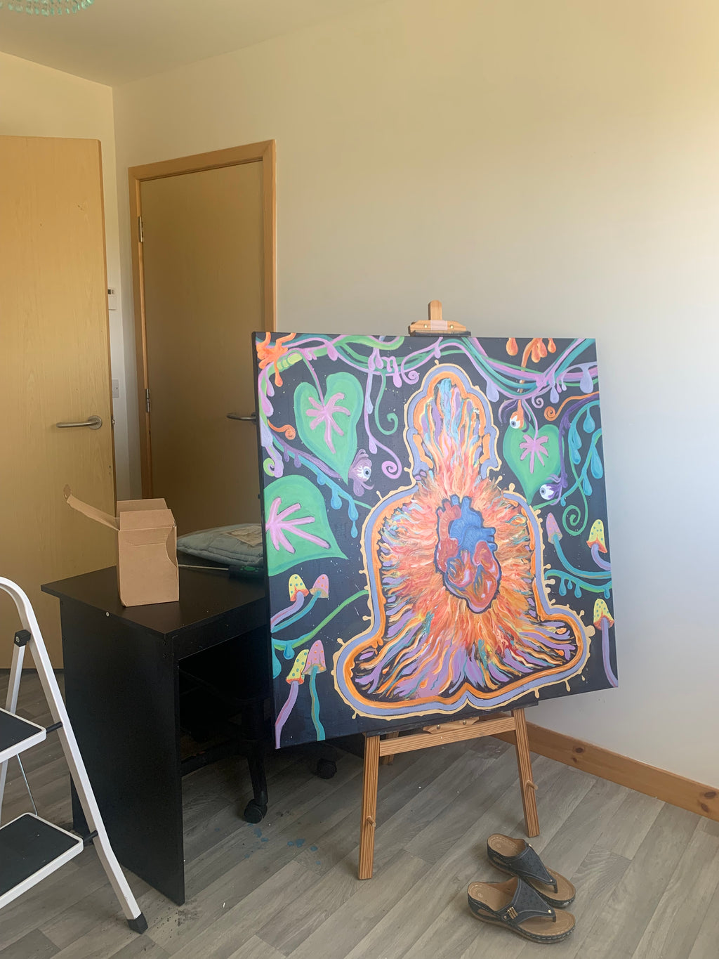 Tending the Heart Fire Original Painting
