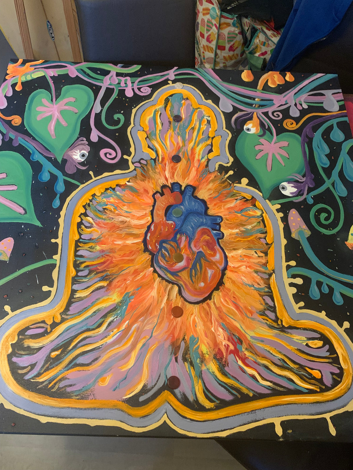 Tending the Heart Fire Original Painting