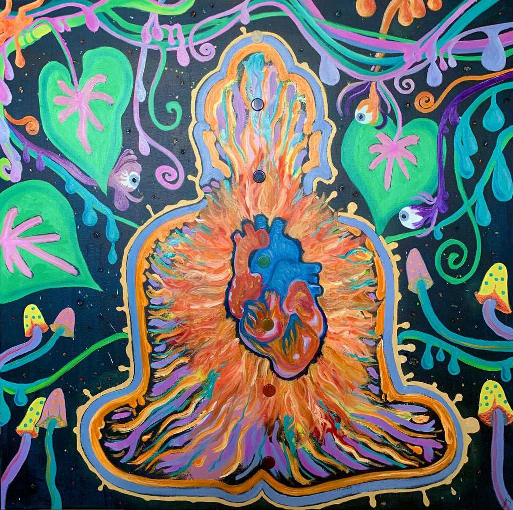 Tending the Heart Fire Original Painting